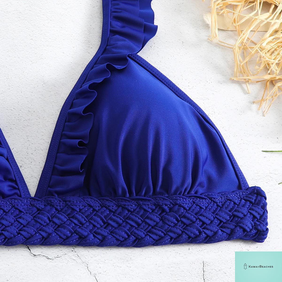 Floral Printed High Waist Bandage Bikini Set