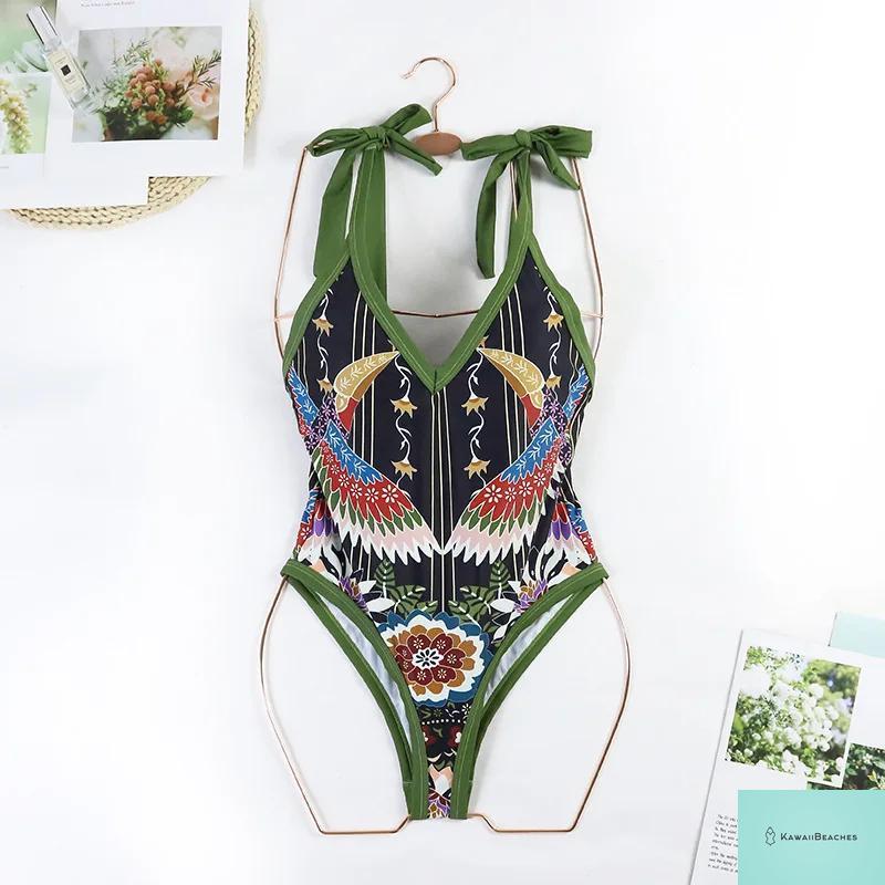 Floral Ruffle Push Up Bikini Set