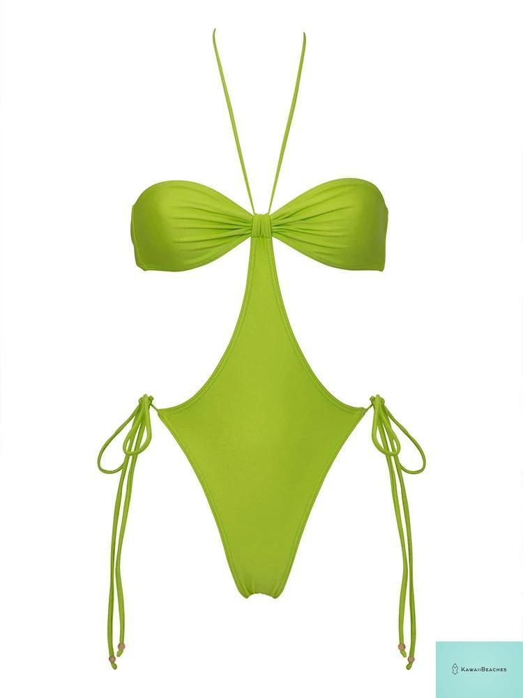 Sexy Cutout Push-Up One-Piece Swimsuit