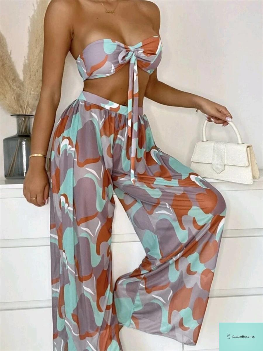 Womens Triangle Bikini Swimwear Set