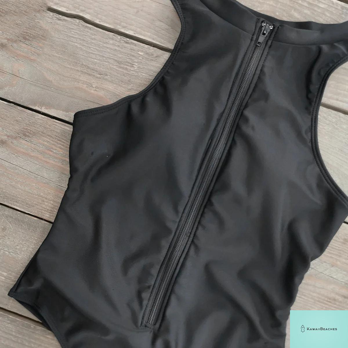 Kawaii Floral Lace-Up One-Piece Swimsuit