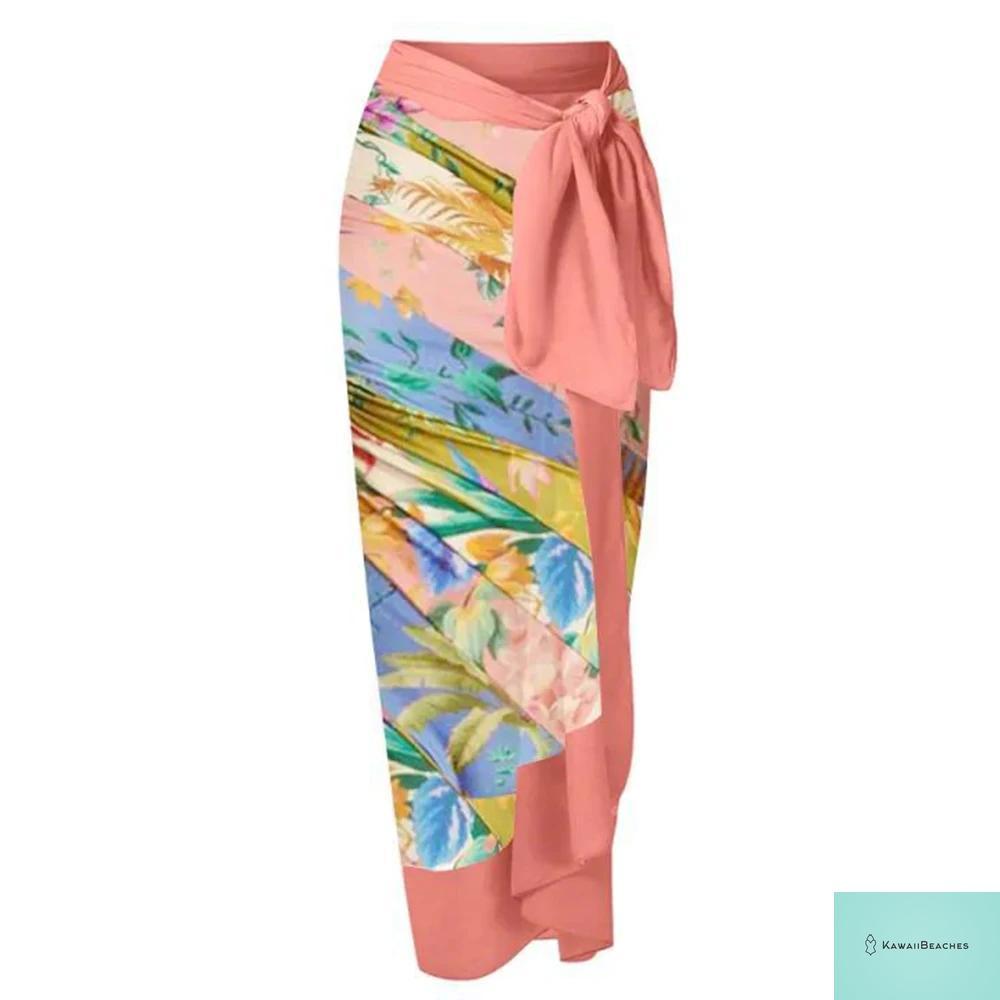 Kawaii Retro Print Beach Dress Cover-Up