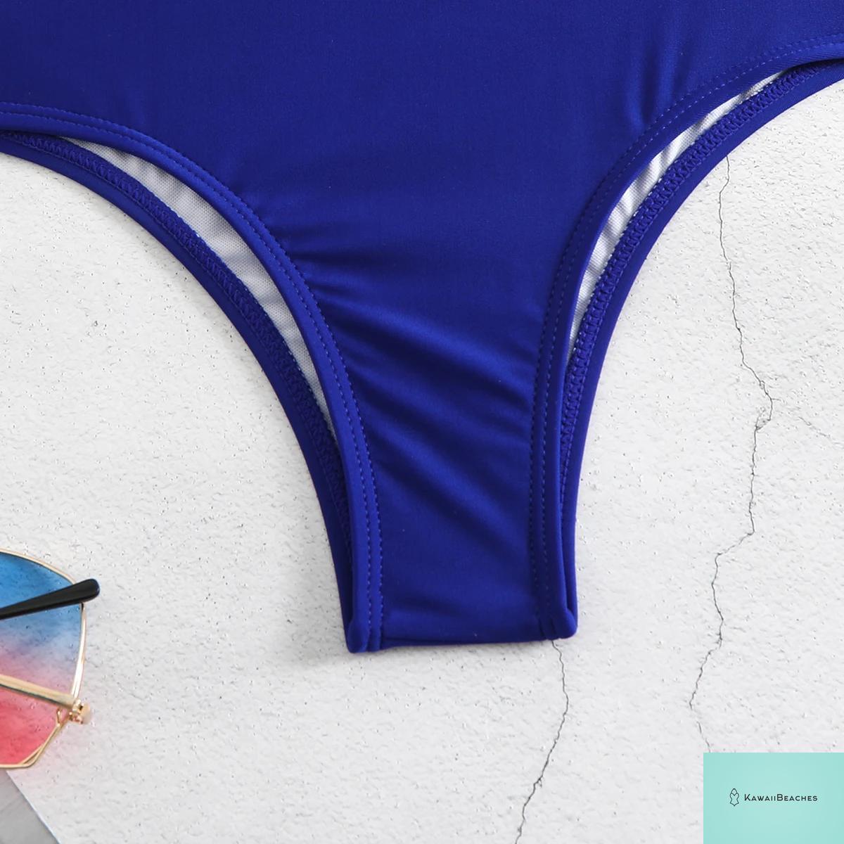 Floral Printed High Waist Bandage Bikini Set