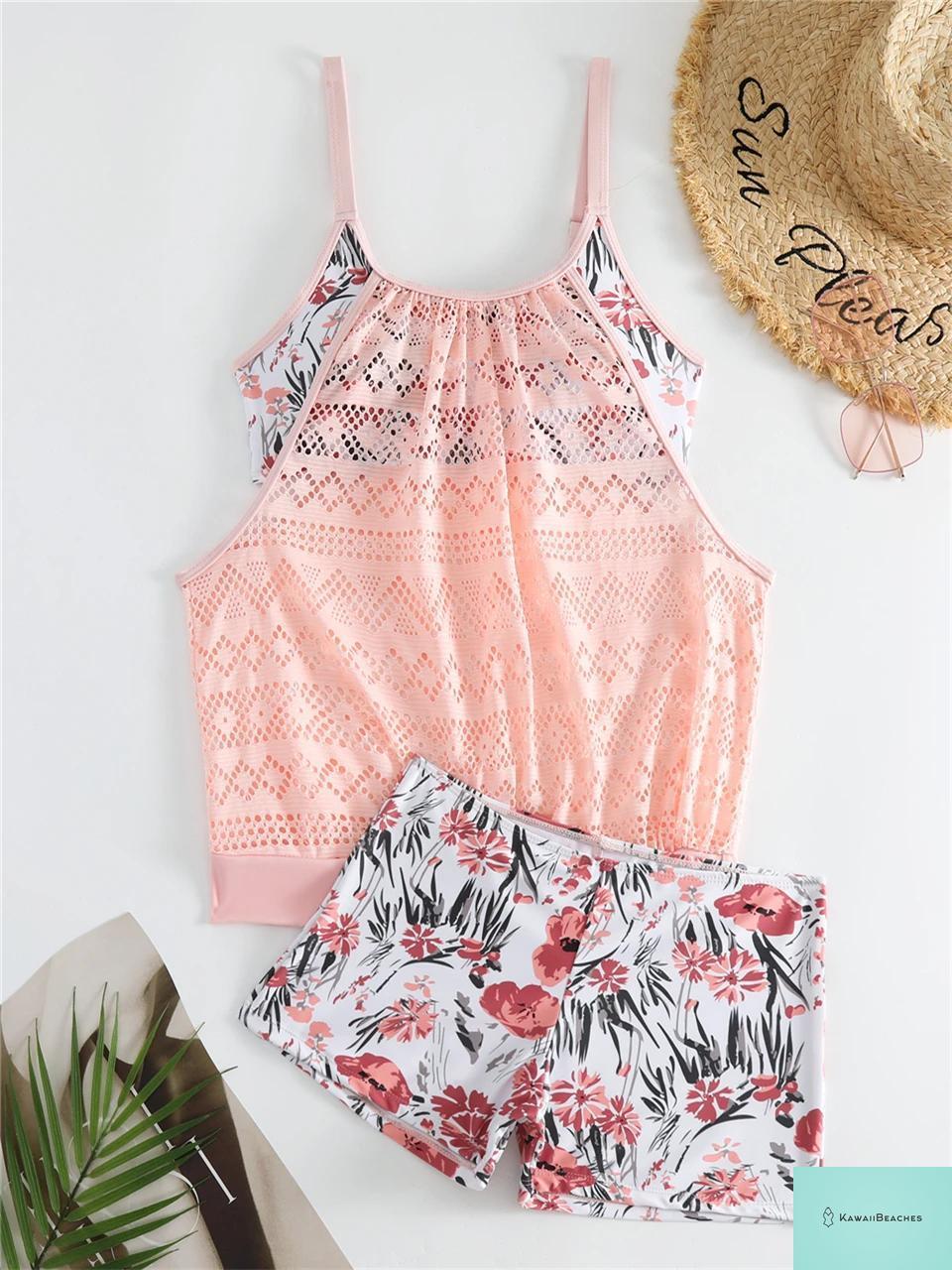 High Waist Print Bikini Swimsuit Set