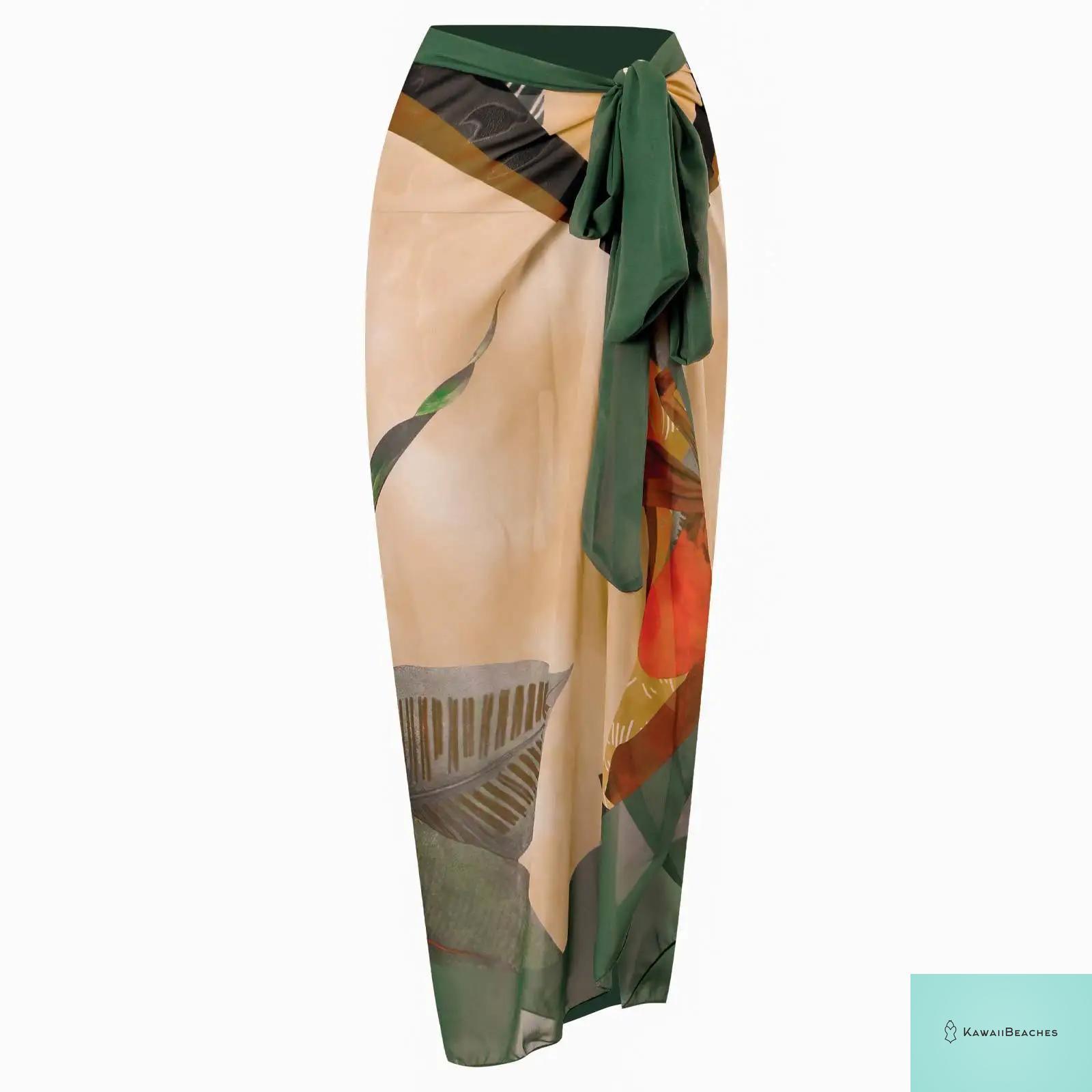 Kawaii Retro Print Beach Dress Cover-Up