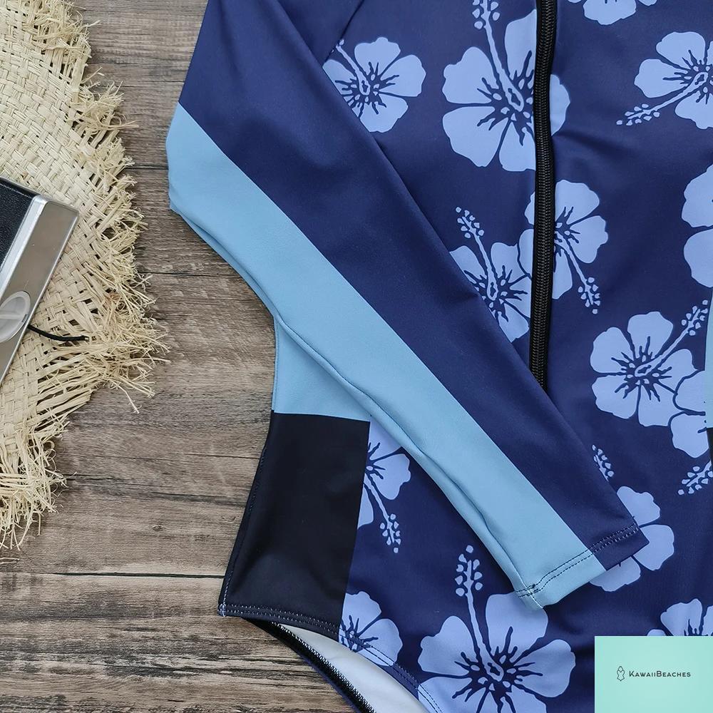 KawaiiBeaches Skeleton Long Sleeve Swimsuit