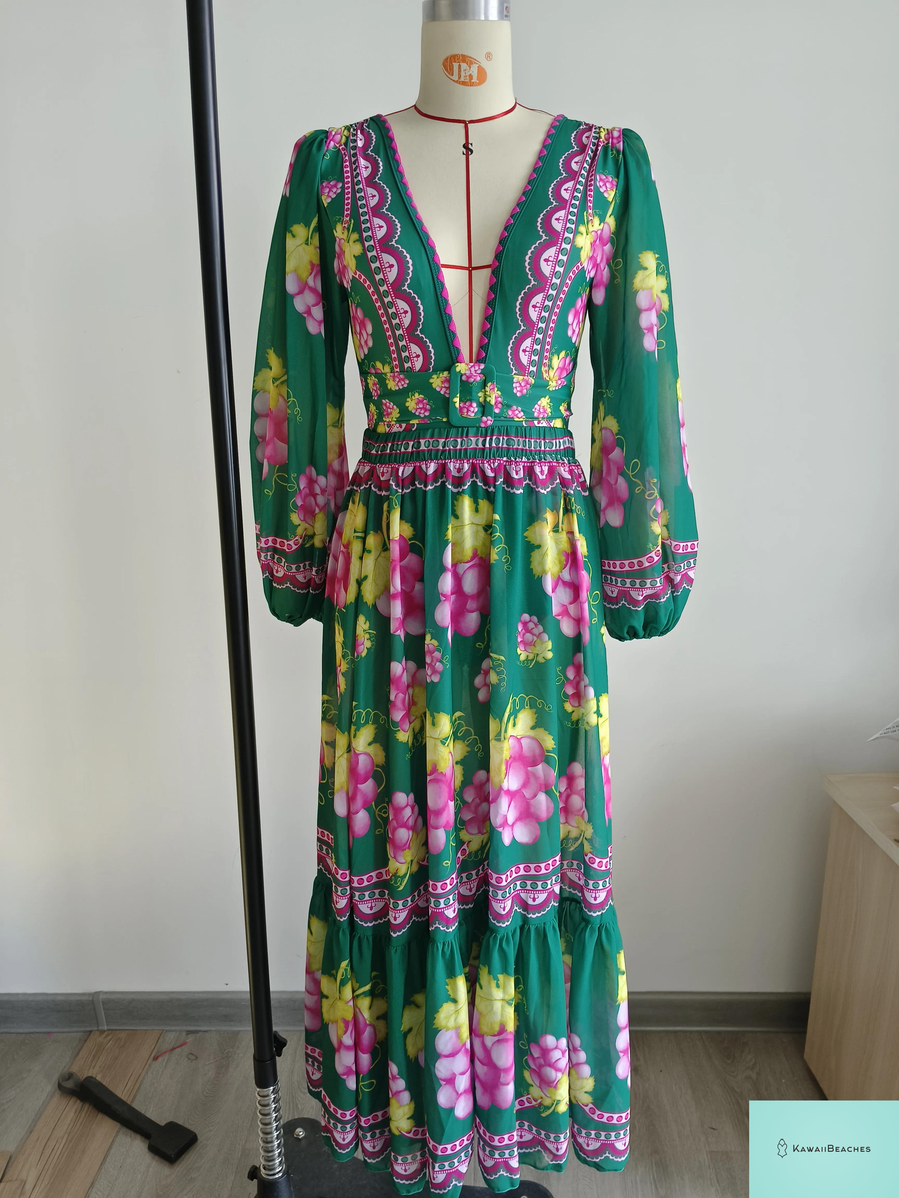 Womens Ruffle Deep V Swimsuit