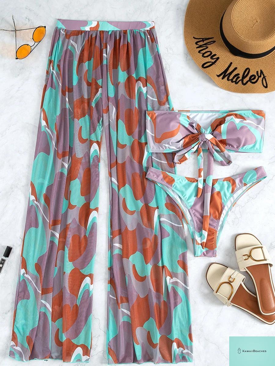 Womens Triangle Bikini Swimwear Set