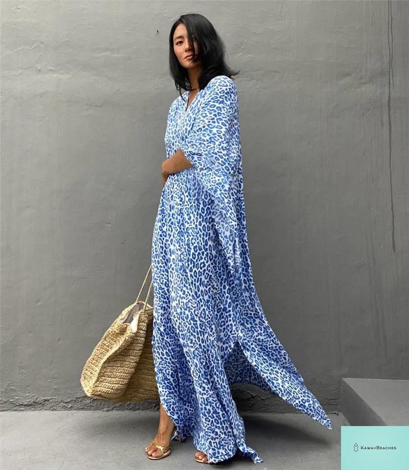 Womens Beach Cover Up Kaftan Dress