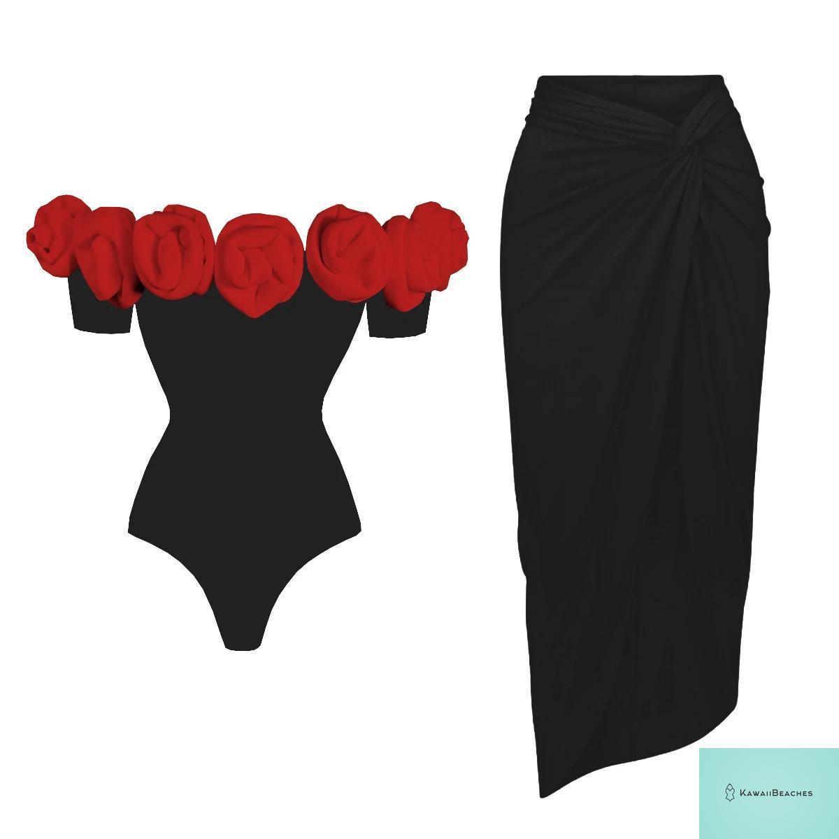 Floral Ruffle Printed Push Up Womens One Piece Swimsuit