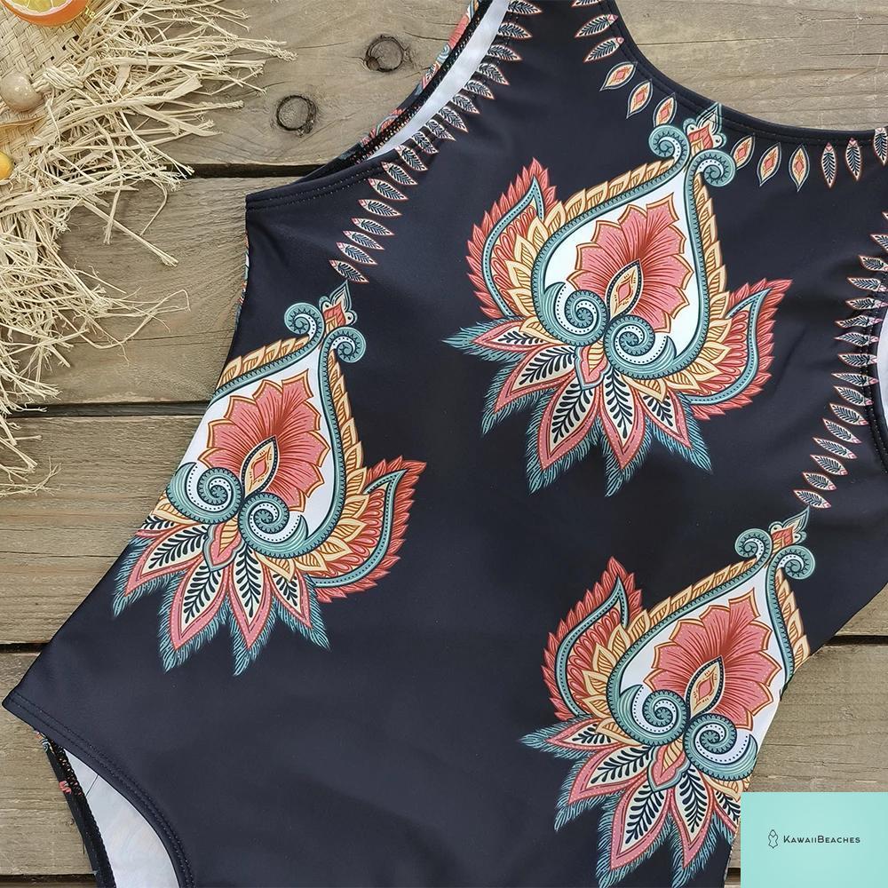 Floral Ruffle Push Up Bikini Set