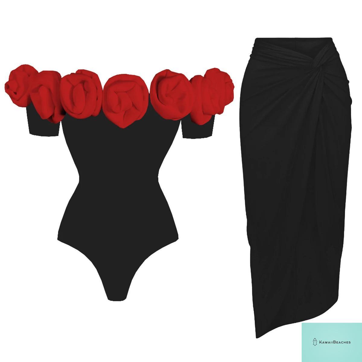 Floral Ruffle Printed Push Up Womens One Piece Swimsuit