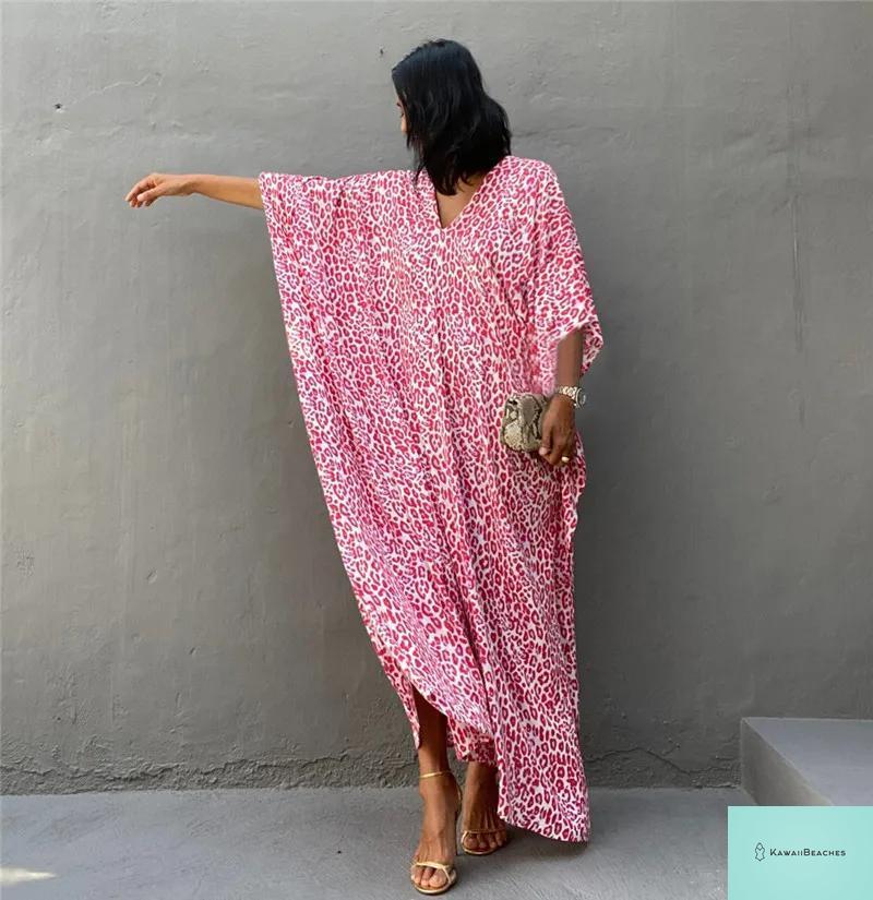 Womens Beach Cover Up Kaftan Dress