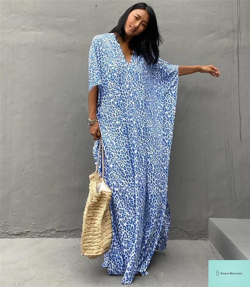 Womens Beach Cover Up Kaftan Dress