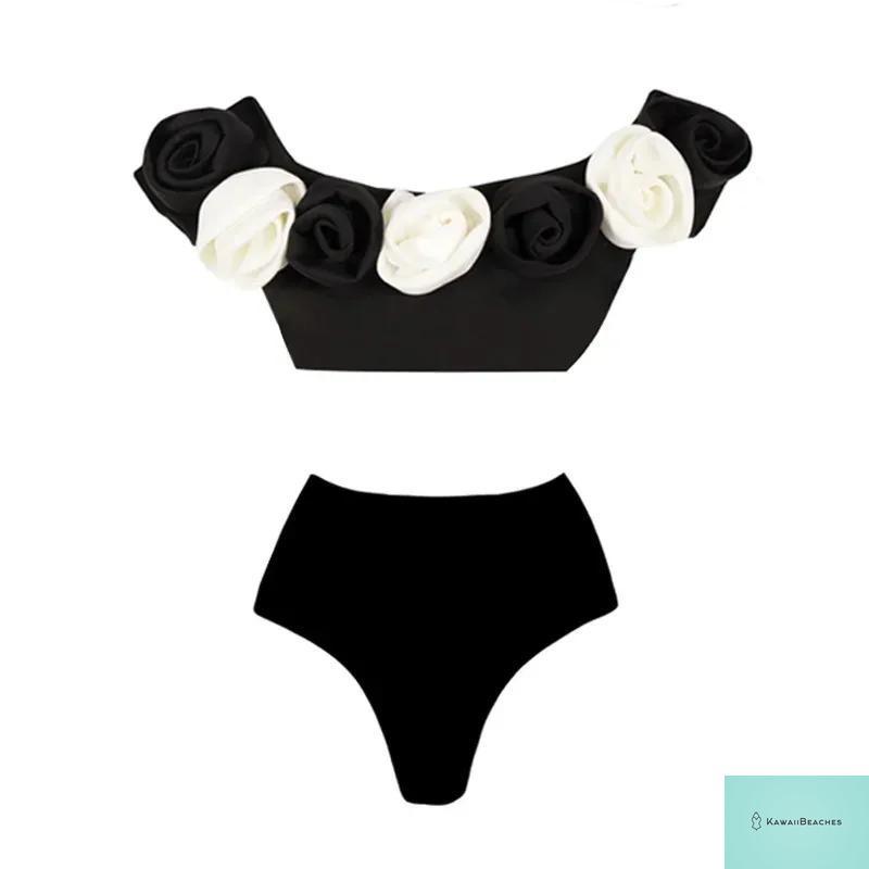 Floral Ruffle Printed Push Up Womens One Piece Swimsuit