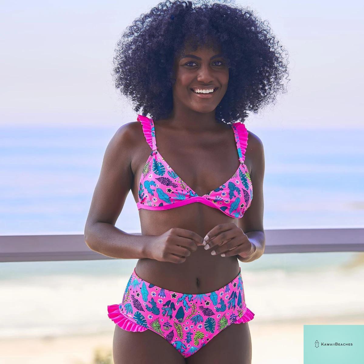 Sexy Ruffle Bikini Swimsuit Set