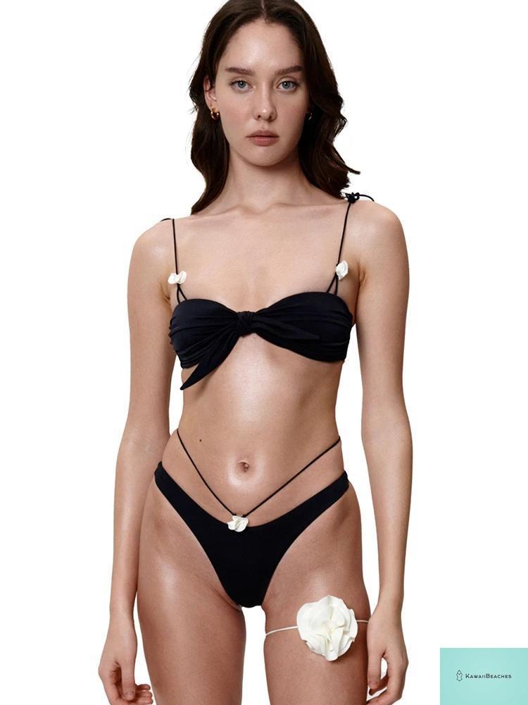 Floral Bandage Bikini Swimwear Set