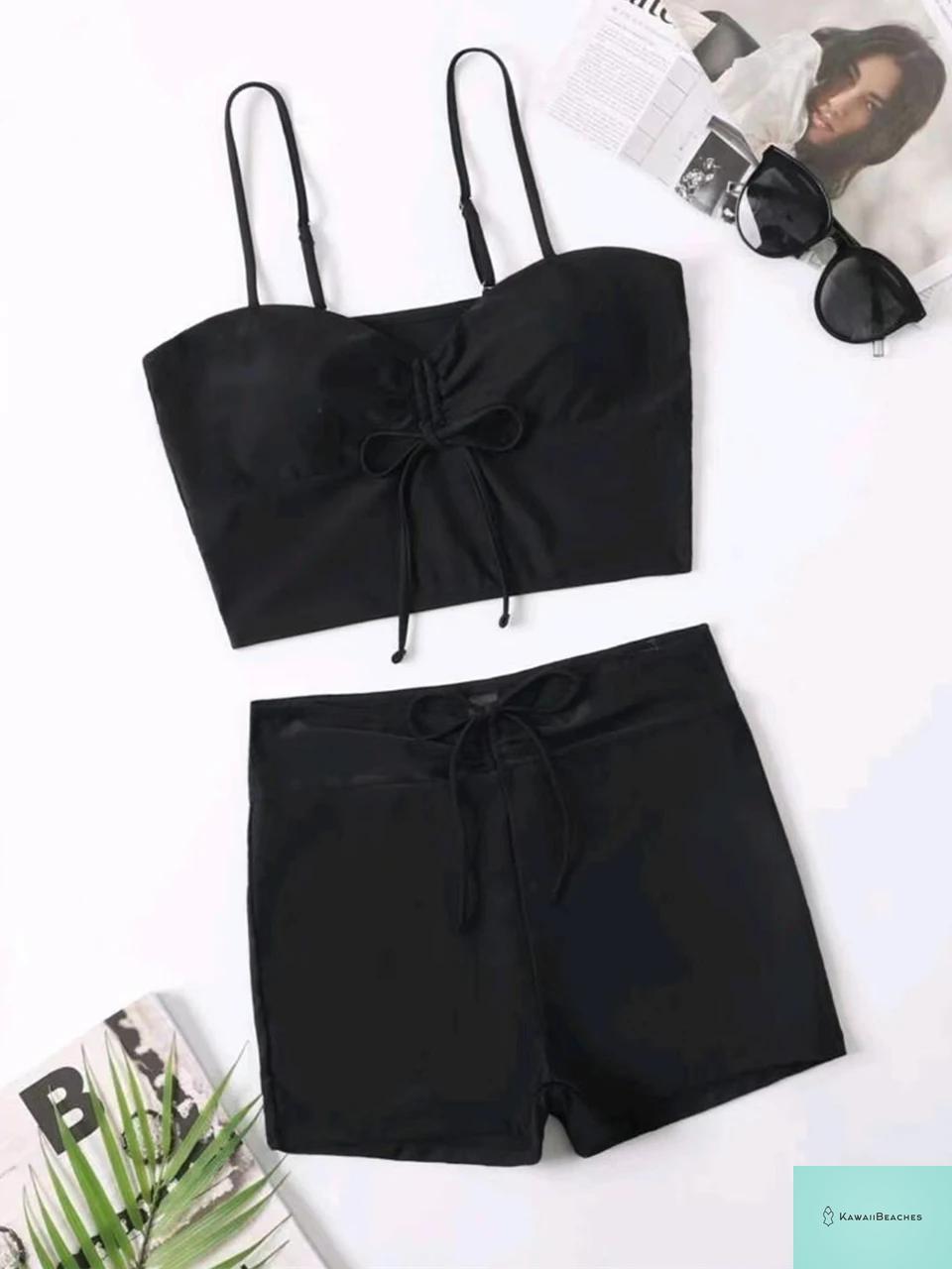 High Waist Padded Bikini Swimsuit Set