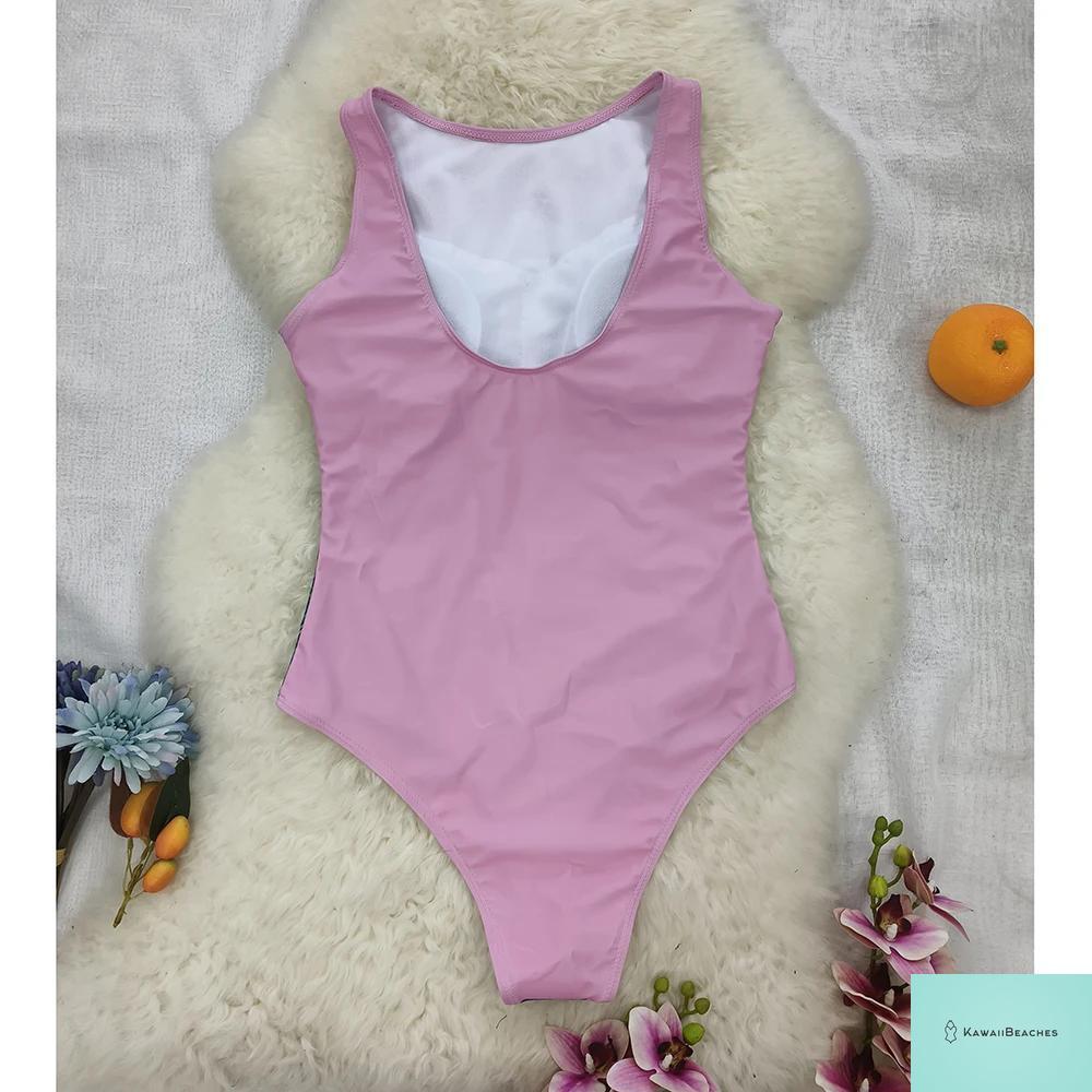 Womens Floral Lace Up Swimsuit