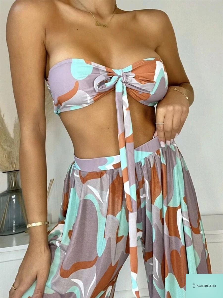 Womens Triangle Bikini Swimwear Set