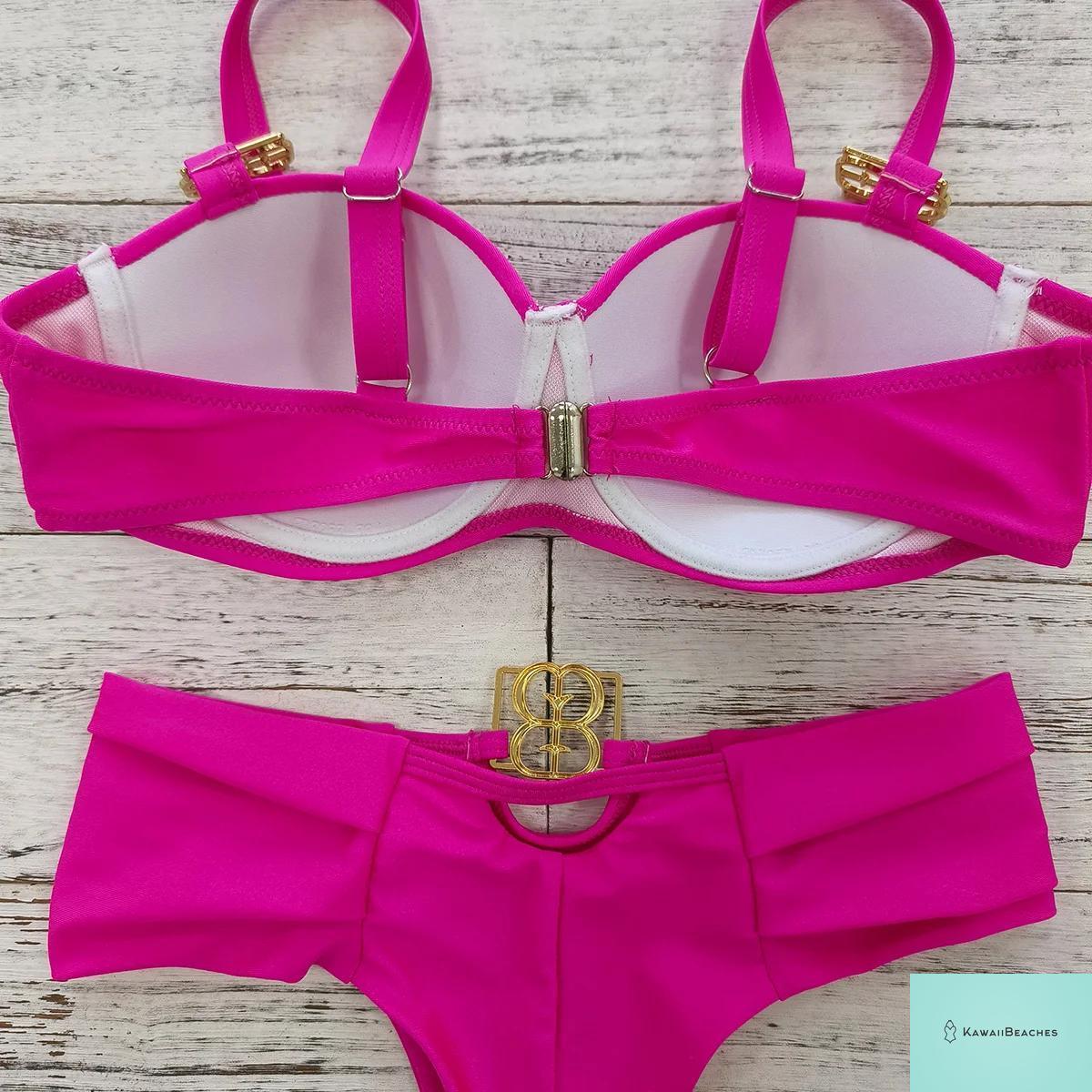 Kawaii Retro Push Up One Piece Swimsuit