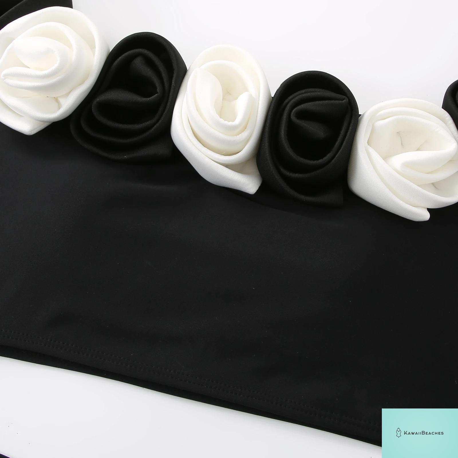 Floral Ruffle Printed Push Up Womens One Piece Swimsuit