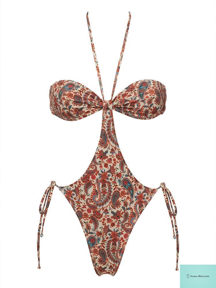 Sexy Cutout Push-Up One-Piece Swimsuit