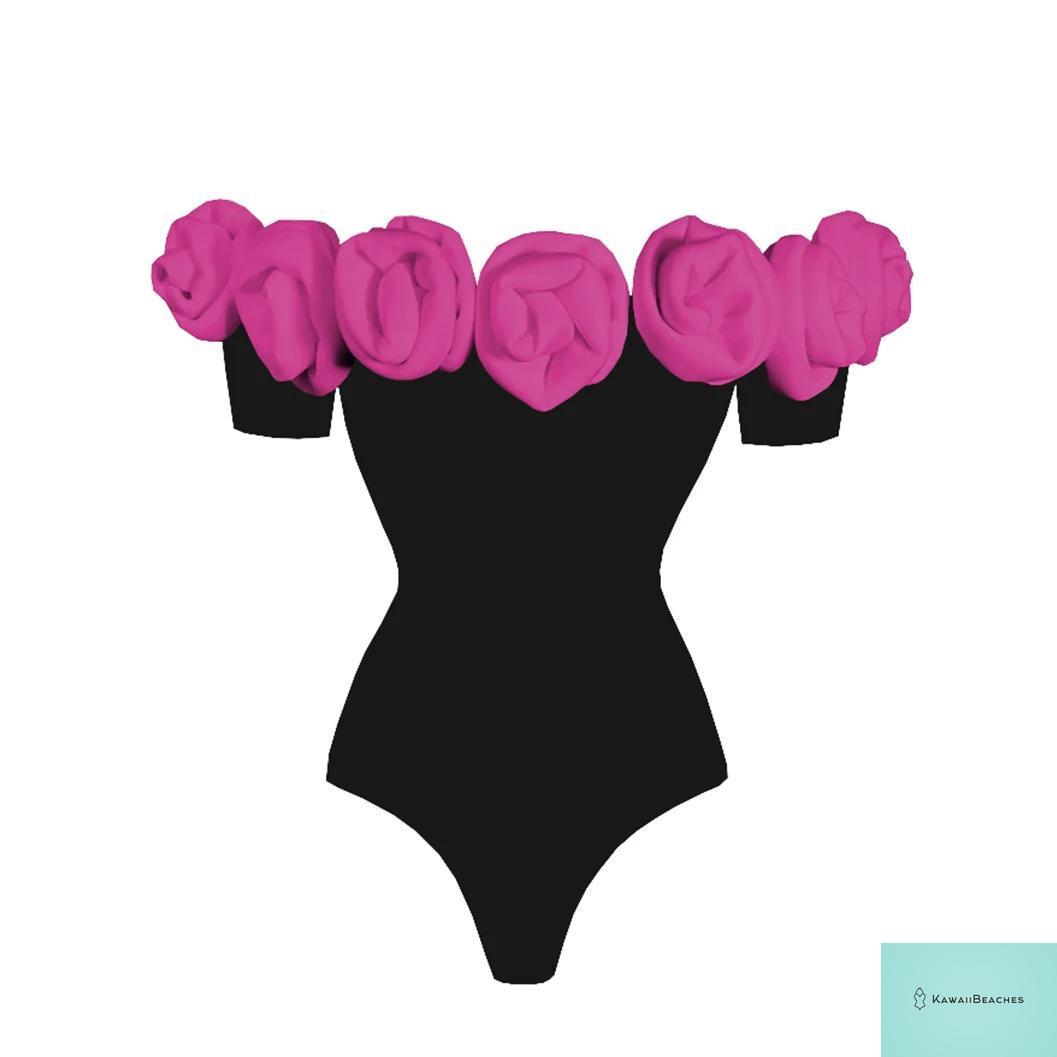 Floral Ruffle Printed Push Up Womens One Piece Swimsuit