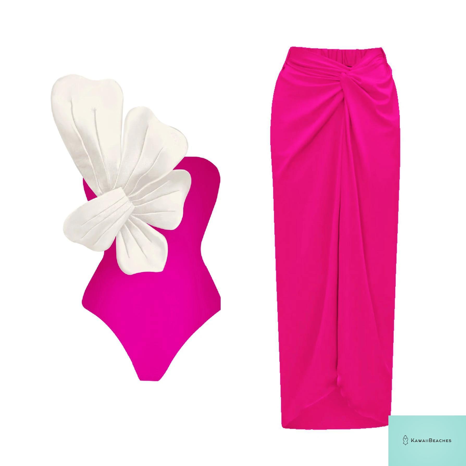 Floral Ruffle Push Up One Piece Swimsuit