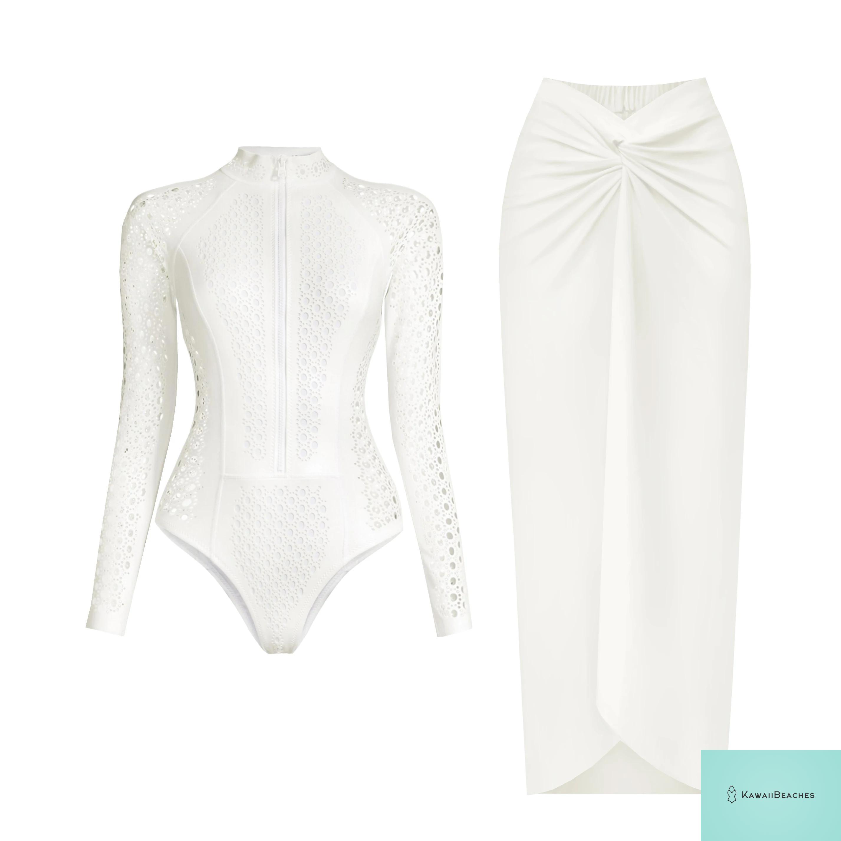 Surfing Sport Long Sleeve Swimsuit Costume