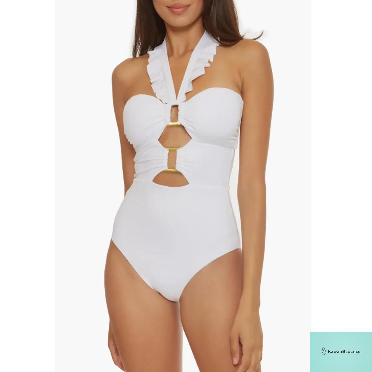 Kawaii Retro Push Up One Piece Swimsuit