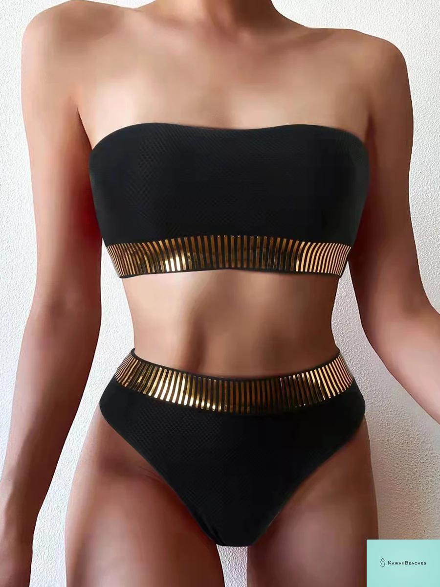 High Waist Triangle Bikini Swimsuit