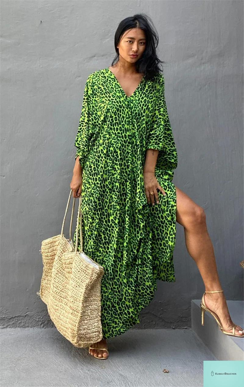 Womens Beach Cover Up Kaftan Dress