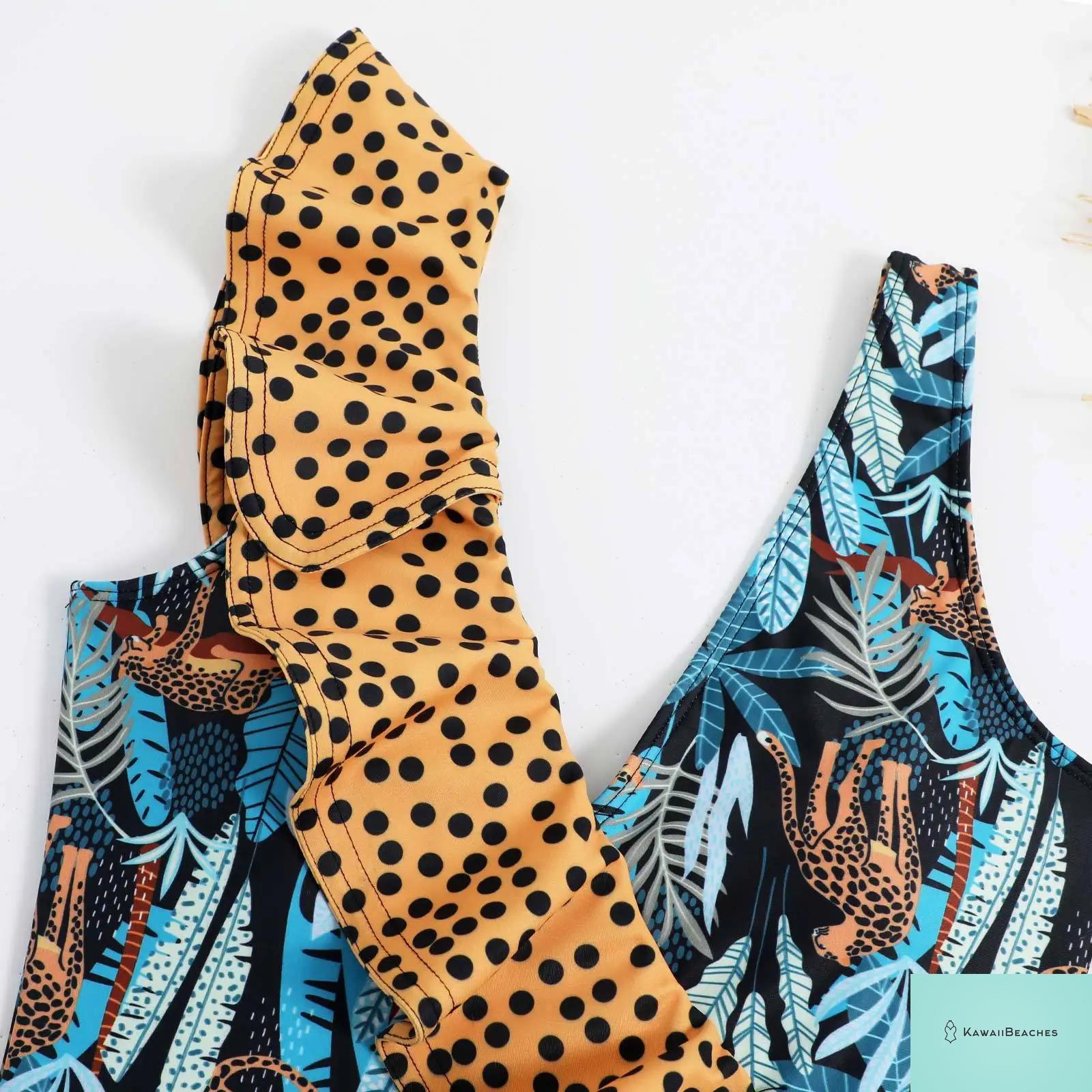 Floral Ruffle Push Up Bikini Set