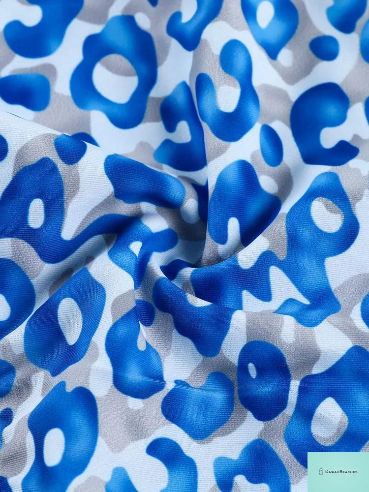 Kawaii Floral Ruffle One-Piece Swimsuit