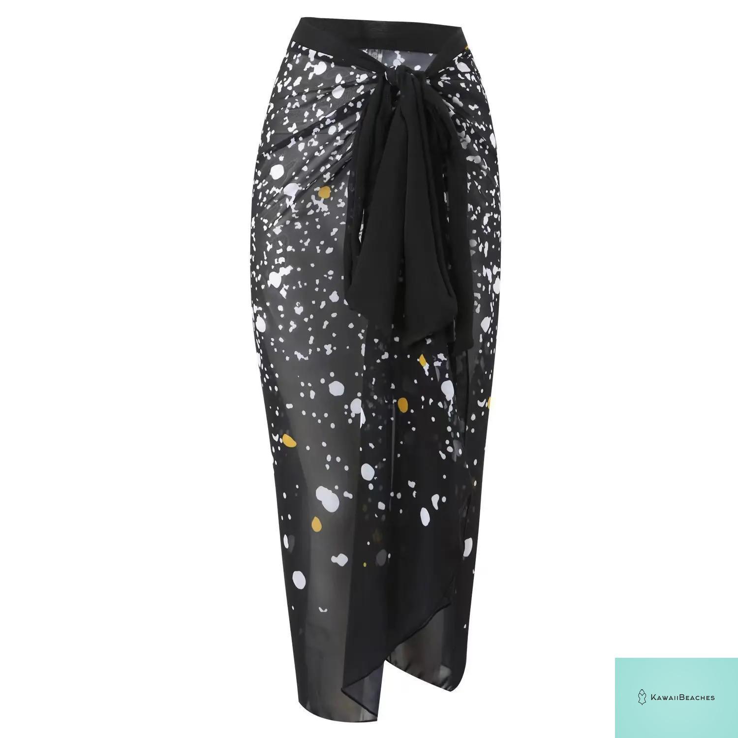 Kawaii Retro Print Beach Dress Cover-Up