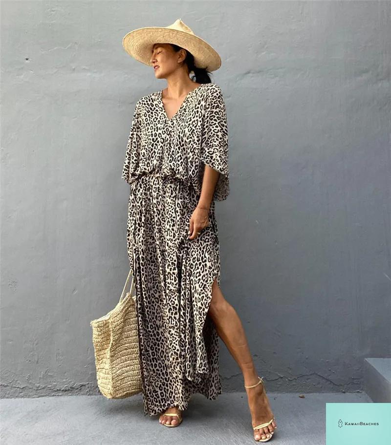 Womens Beach Cover Up Kaftan Dress