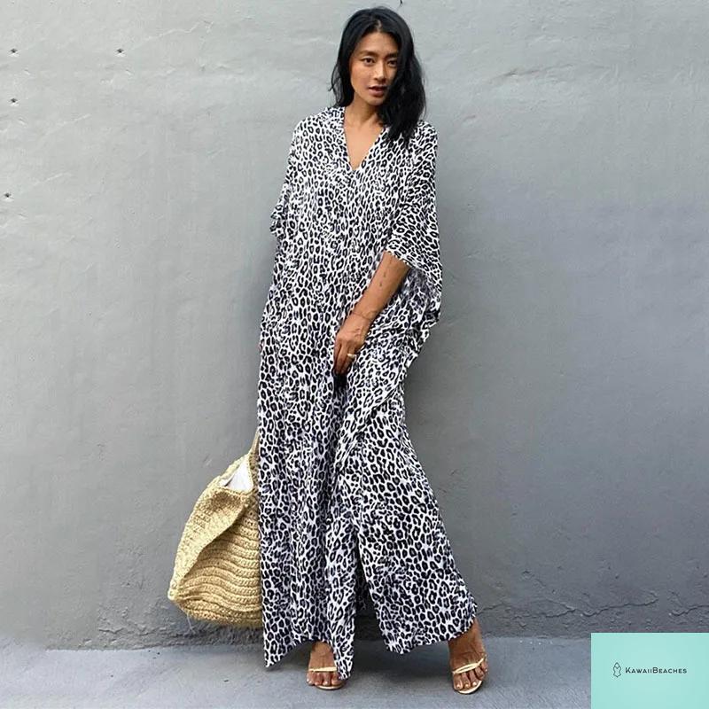 Womens Beach Cover Up Kaftan Dress