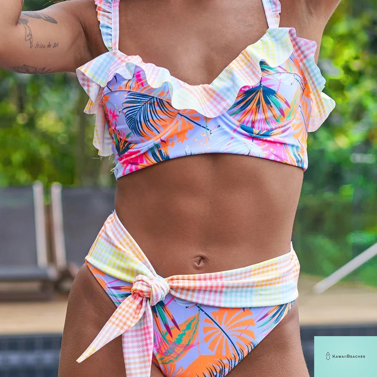 Sexy Ruffle Bikini Swimsuit Set