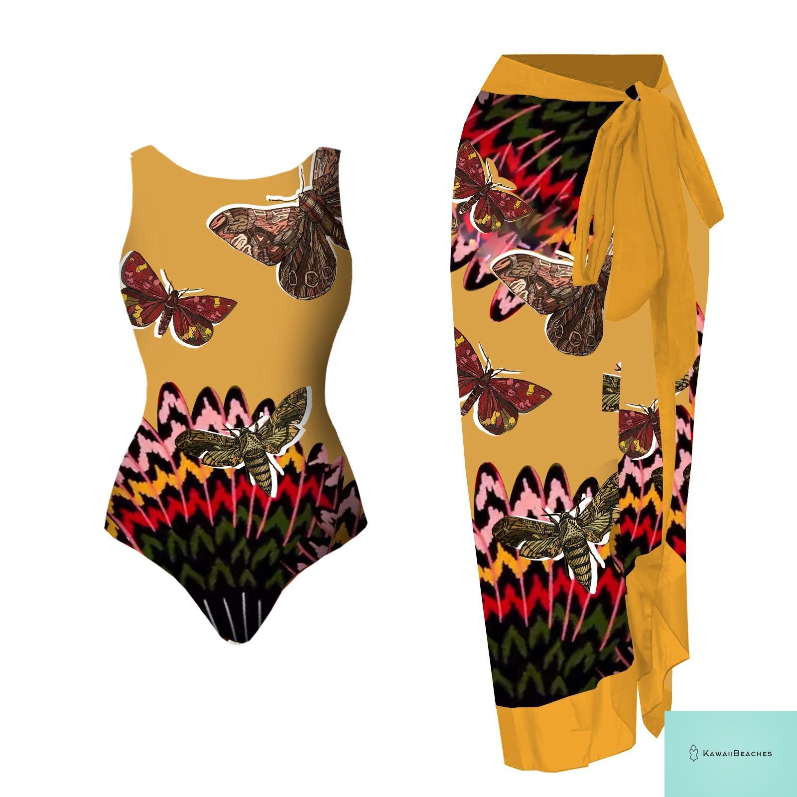 Floral Printed Ruffle Bikini Set