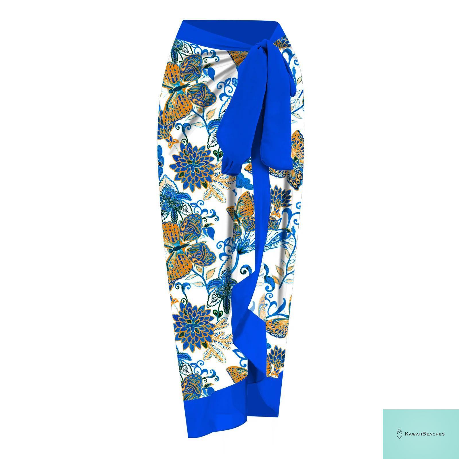 Kawaii Retro Print Beach Dress Cover-Up