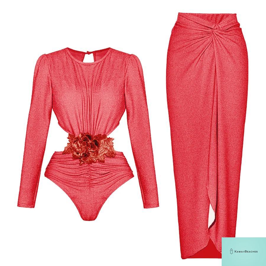 Kawaii Ruffle Skirted Bikini Set