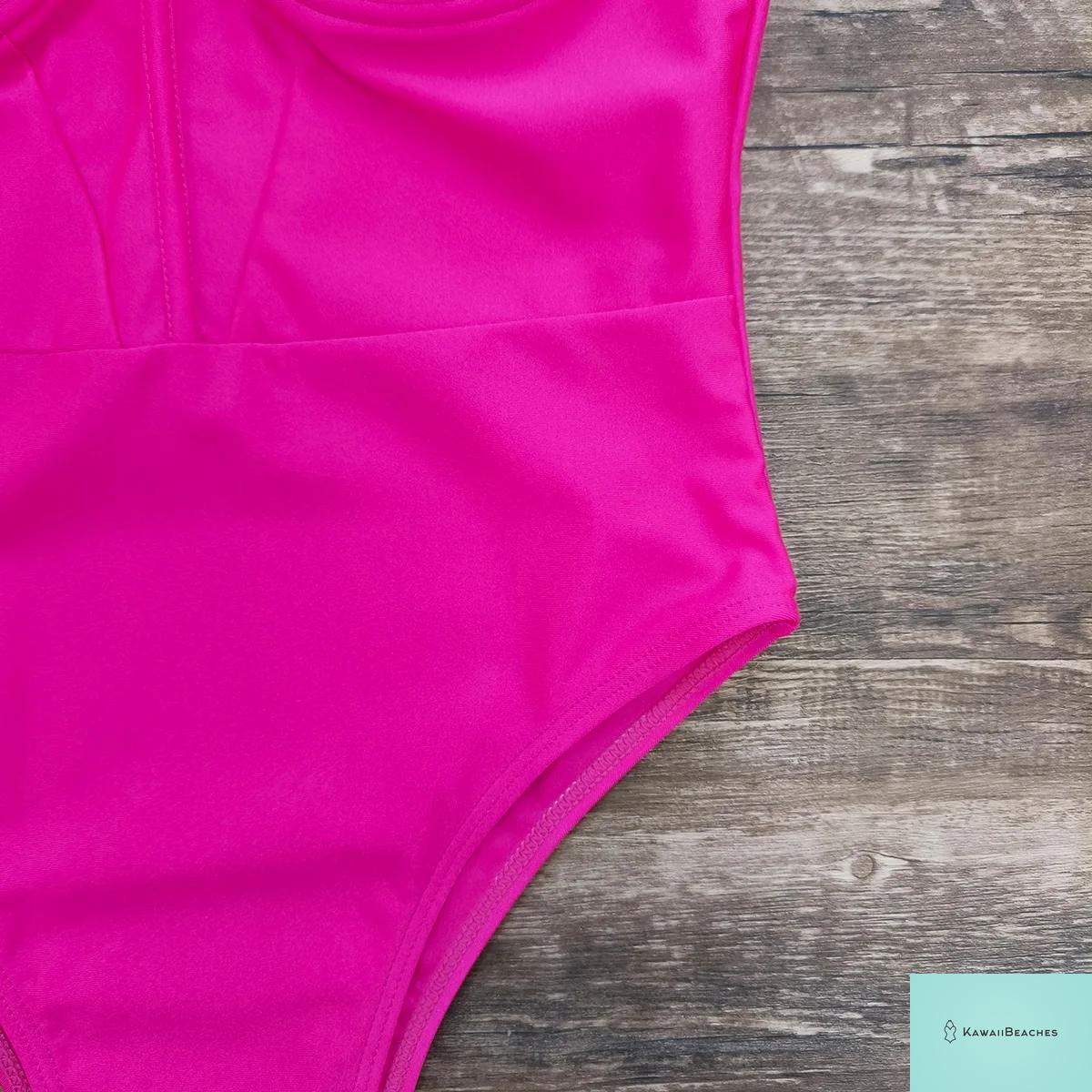 Kawaii Retro Push Up One Piece Swimsuit