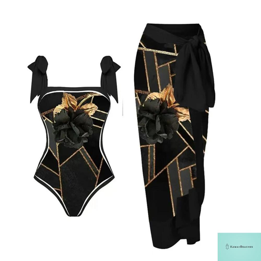 Floral Ruffle Push Up Bikini Set