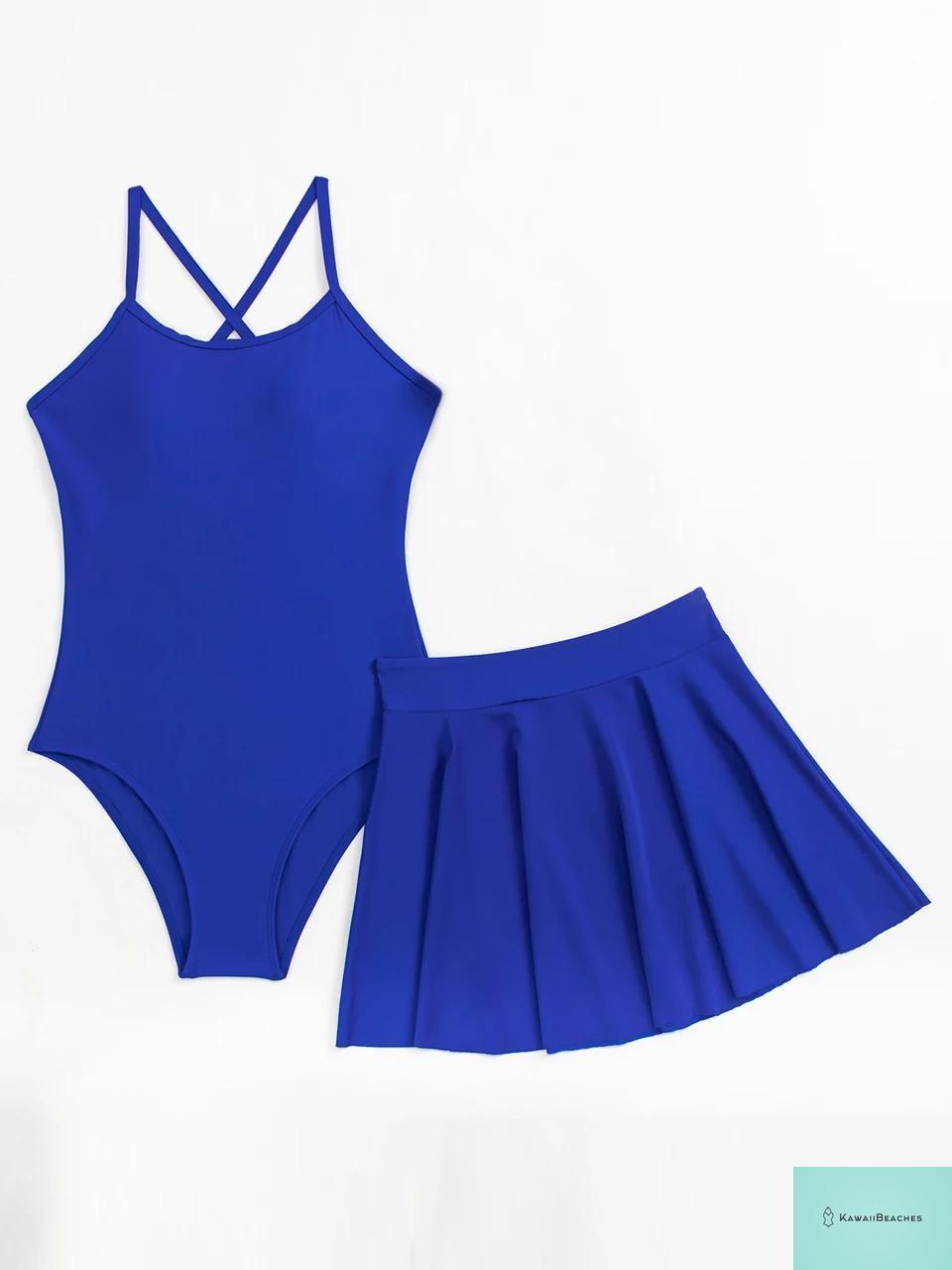 Kawaii Womens Slimming Skirted Swimsuit