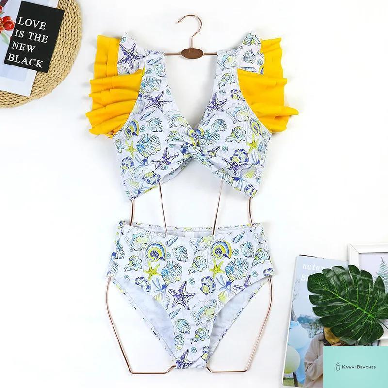 Floral Push Up Bikini Swimwear Set