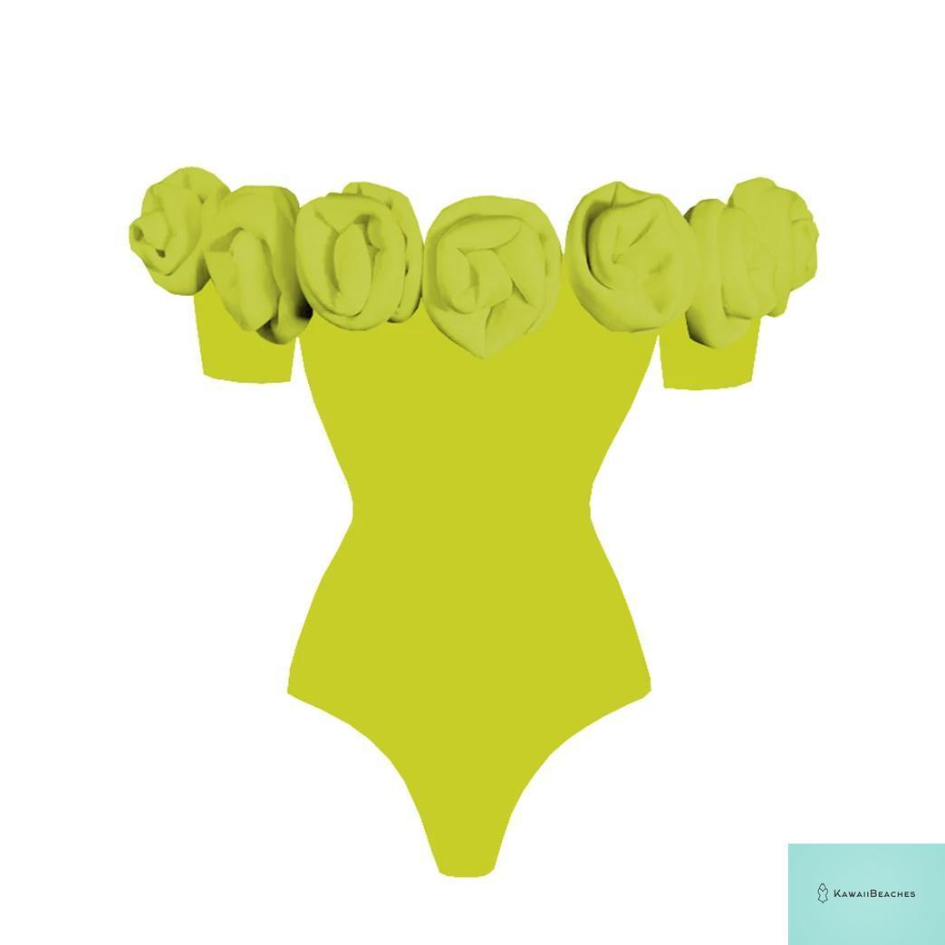 Floral Ruffle Printed Push Up Womens One Piece Swimsuit