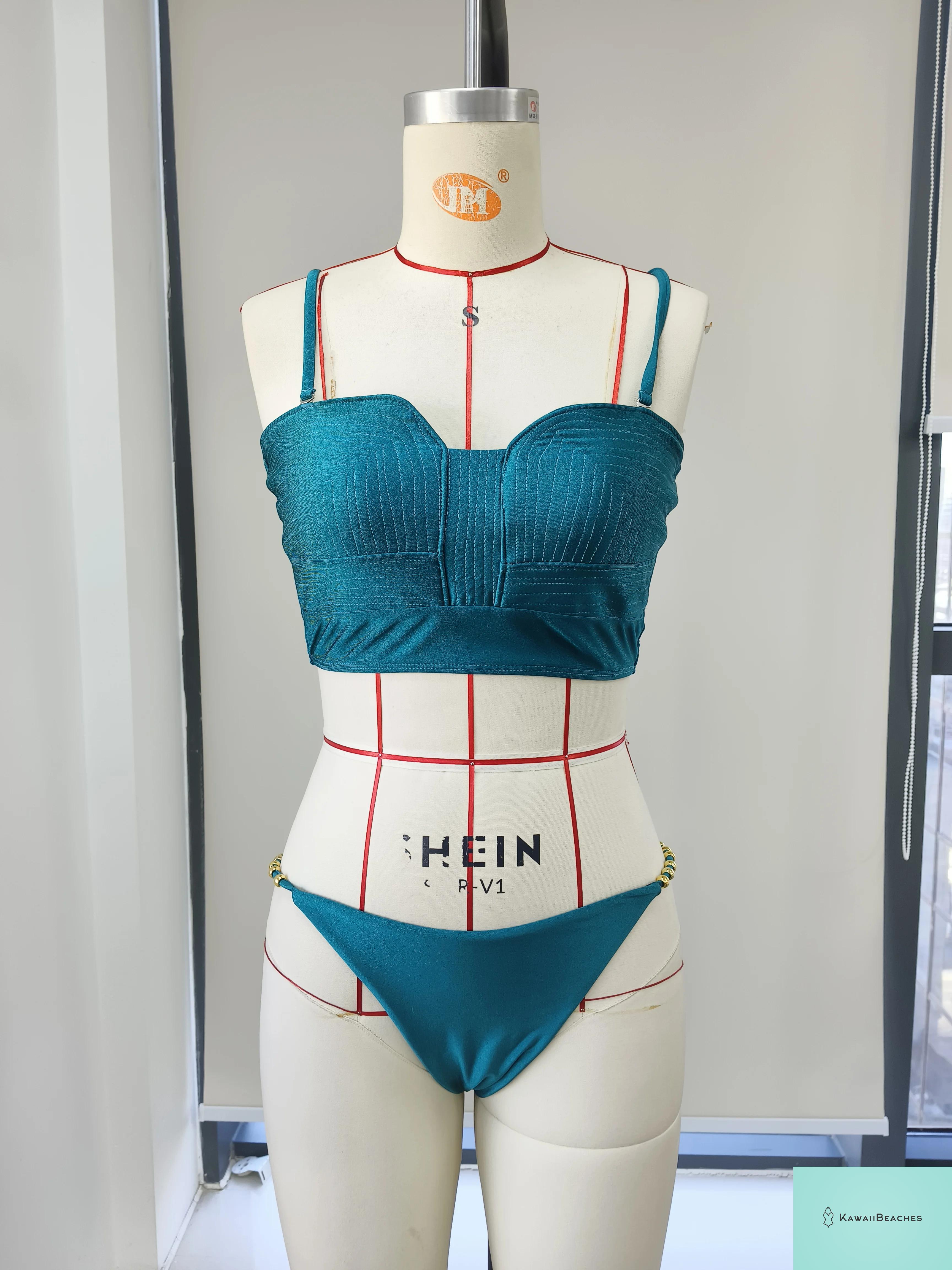 Kawaii Bandage Stripe Brazilian Bikini Set