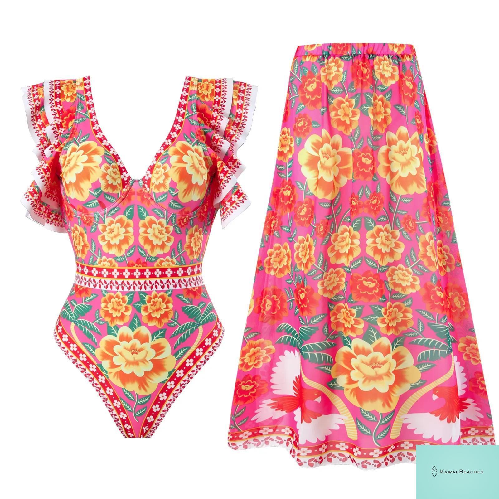 Sexy Ruffle Bikini Set for Women