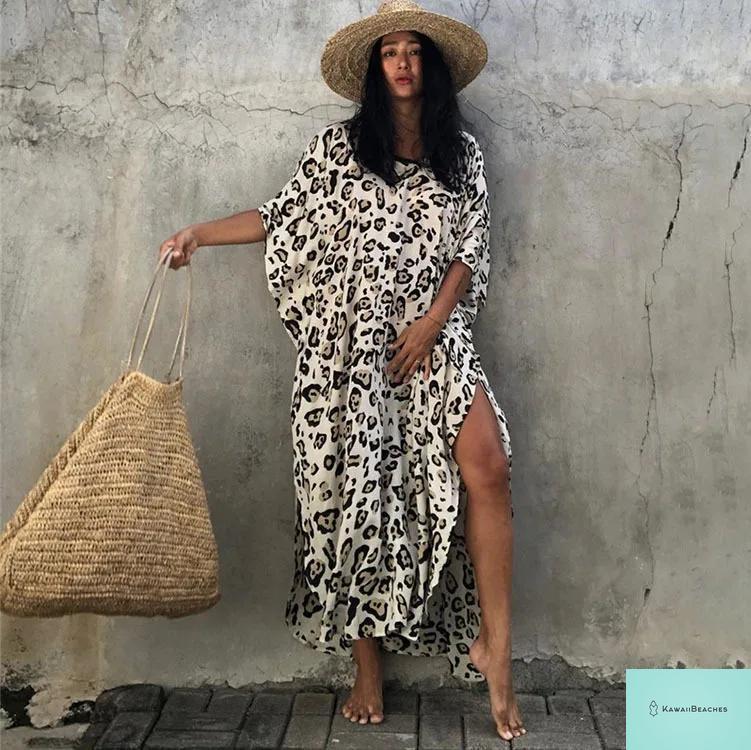 Womens Beach Cover Up Kaftan Dress